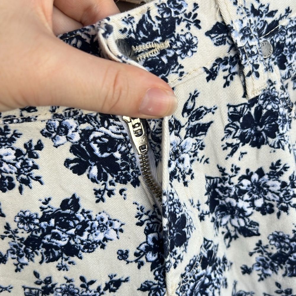 Paige Peg Skinny Floral Pants size 27 Denim Material - Picture 4 of 8